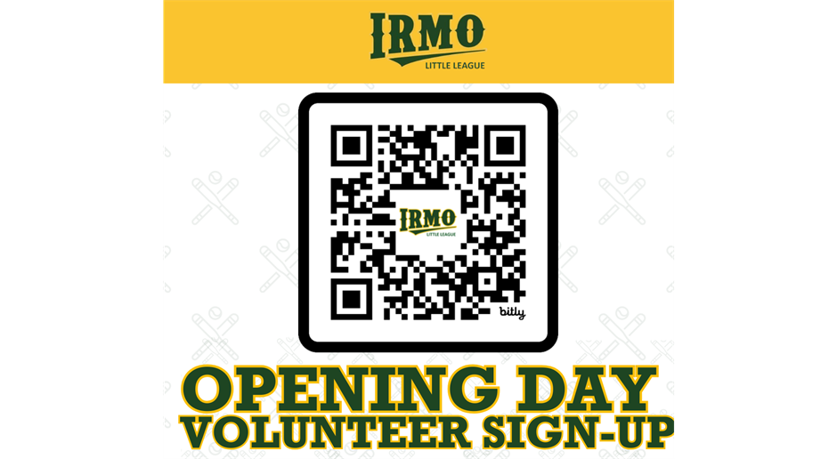 Spring 2026 Opening Day Volunteer Sign-Up